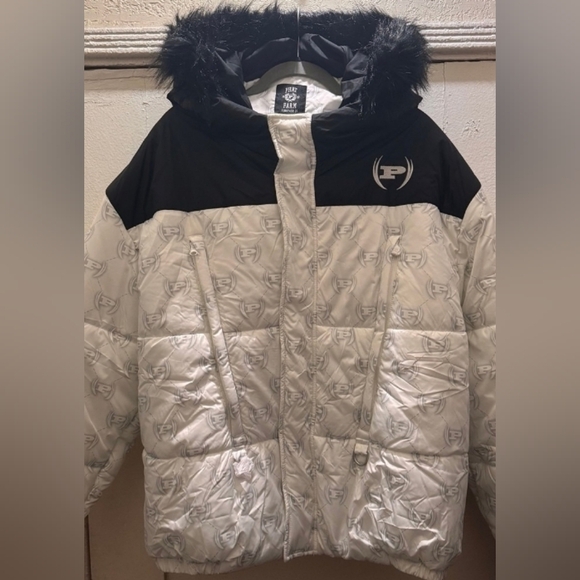 Vintage Phat Farm Fur Hooded Puffer Coat Nwt Men's 2X - Picture 6 of 7